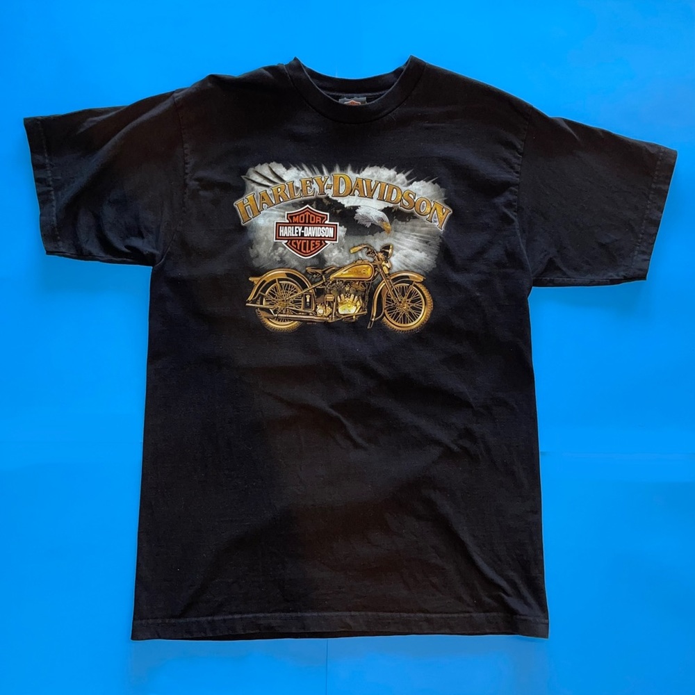 Harley Davidson Golden Motorcycle shirt